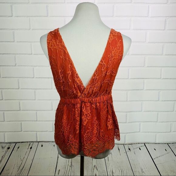NWT Free People Chante Lace Tie Tank - Medium - Picture 10 of 14